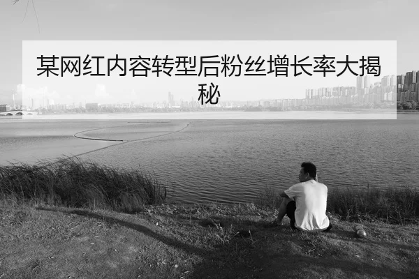 某网红内容转型后粉丝增长率大揭秘